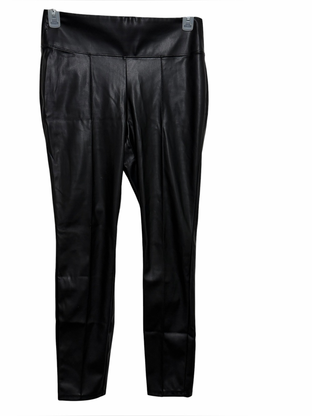 Women’s Nine West Black Faux Leather Leggings - Medium